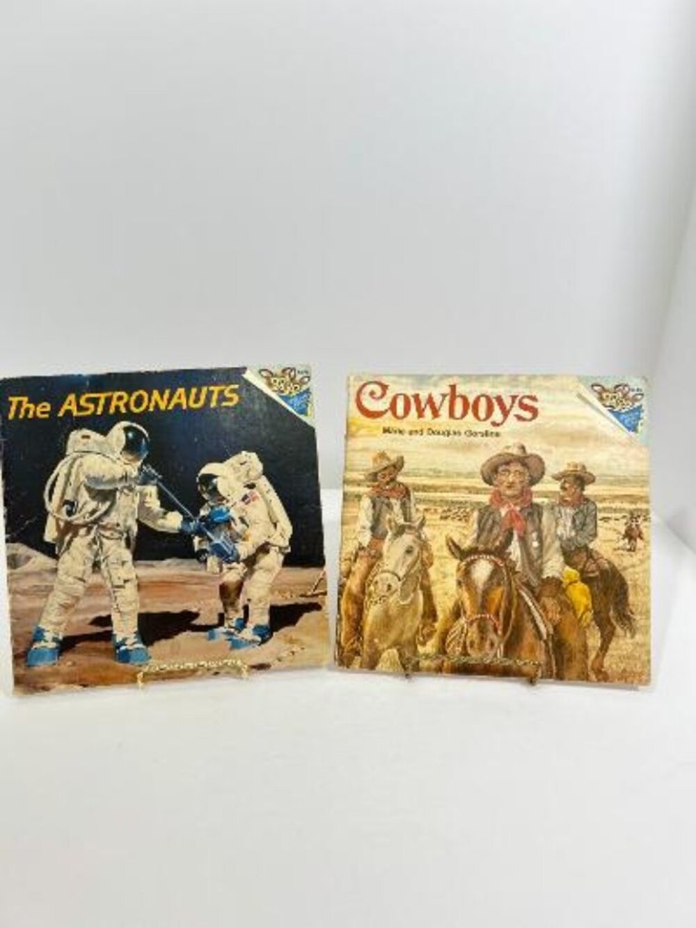 Cowboys by Marie Gorsline and Douglas Gorsline & The Astronauts Books 70's VTG